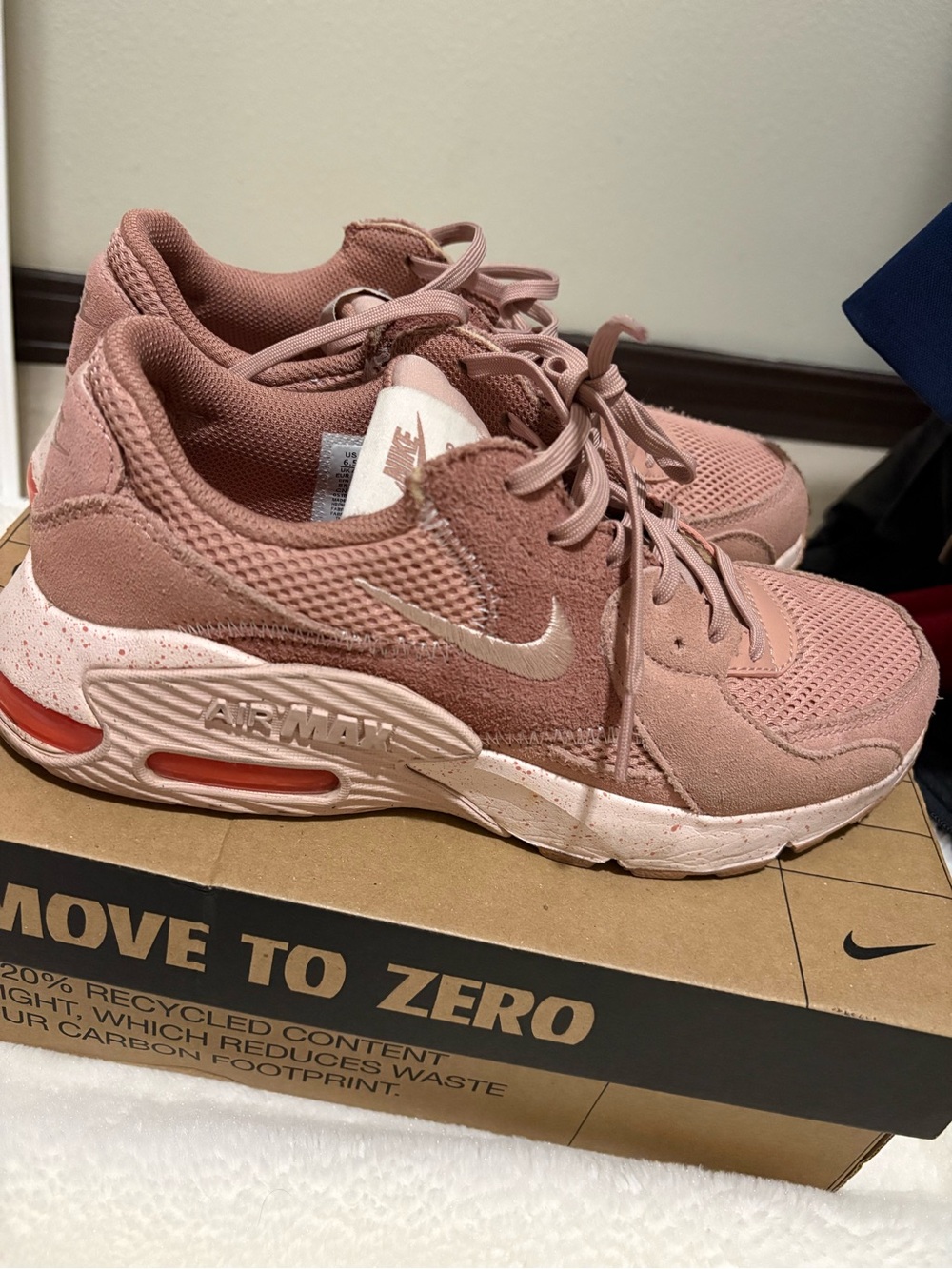 Nike Women’s Air Max Sneakers in Dusty Rose and Light Pink
